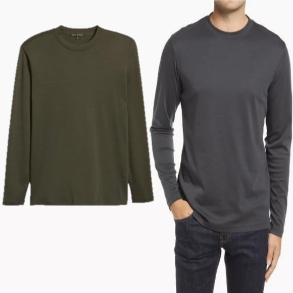 ROBERT BARAKETT Georgia Long Sleeve IRON T-Shirt Large 09/24 - Picture 1 of 9